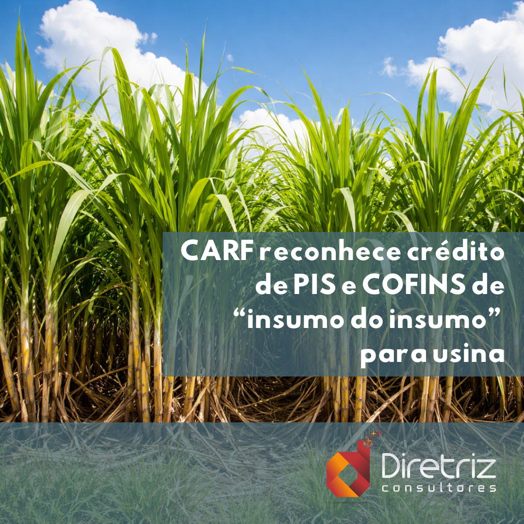 CARF reconhece créditos de PIS e COFINS sobre "insumo do insumo" de usina